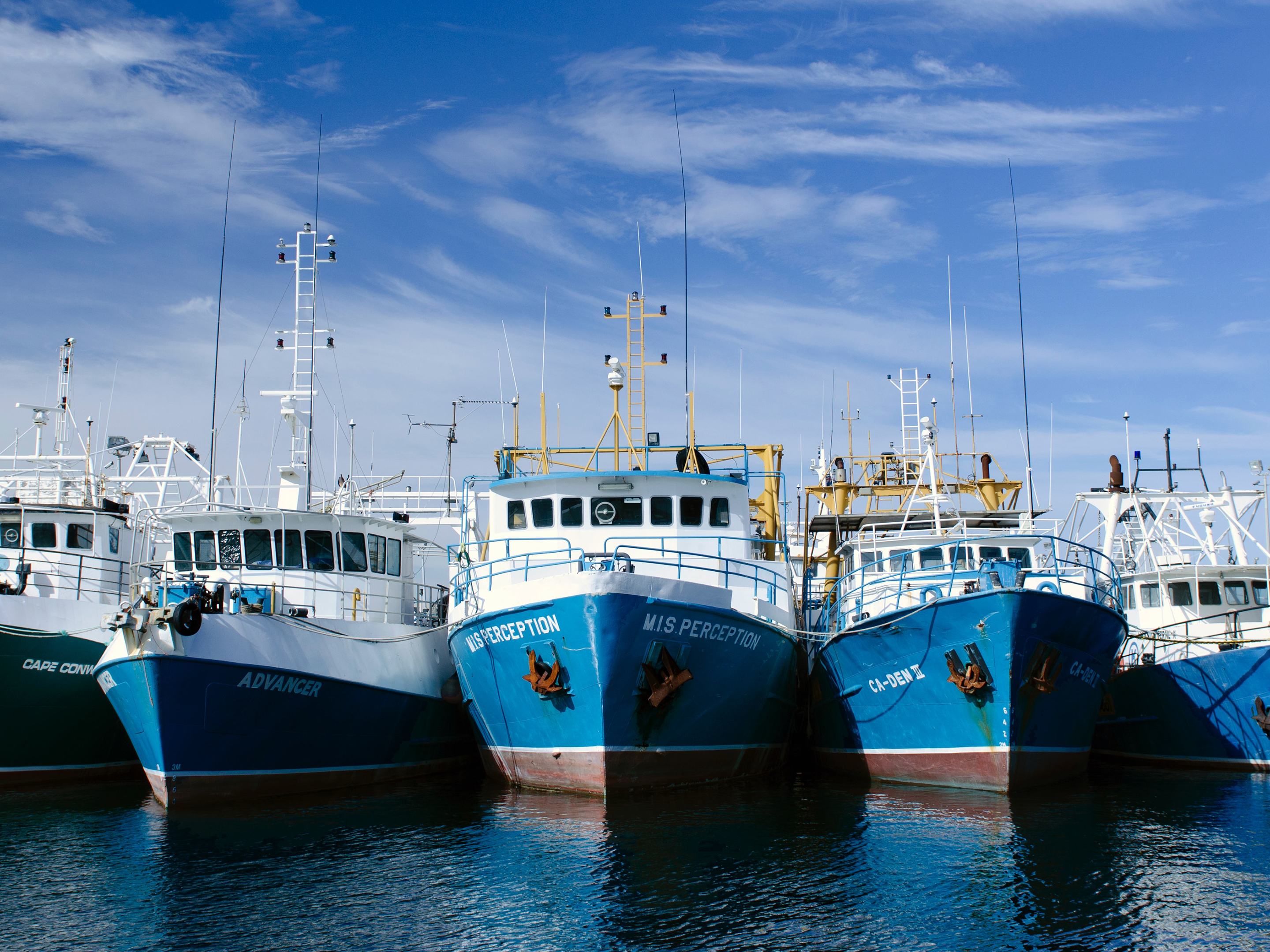 industrial fishing boats